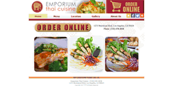 Desktop Screenshot of emporiumthai.com